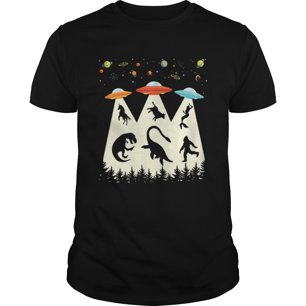 Alien Abduction Trex Loch Ness Monster Bigfoot shirt Alien Abduction Trex Loch Ness Monster Bigfoot shirt