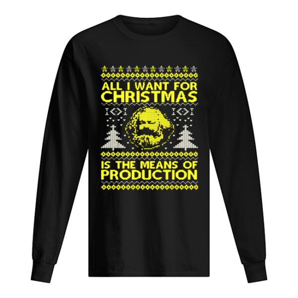 All I Want For Christmas Is The Means Of Production Ugly Christmas Shirt
