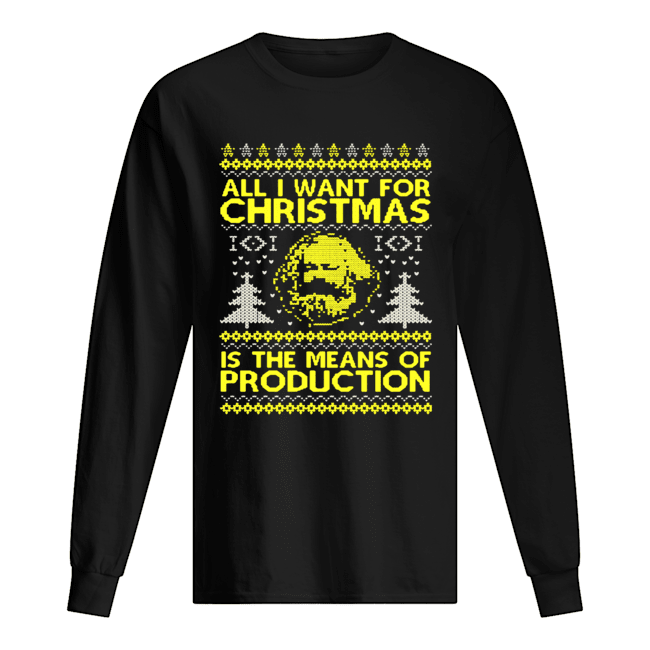 All I Want For Christmas Is The Means Of Production Ugly Christmas Shirt All I Want For Christmas Is The Means Of Production Ugly Christmas Shirt