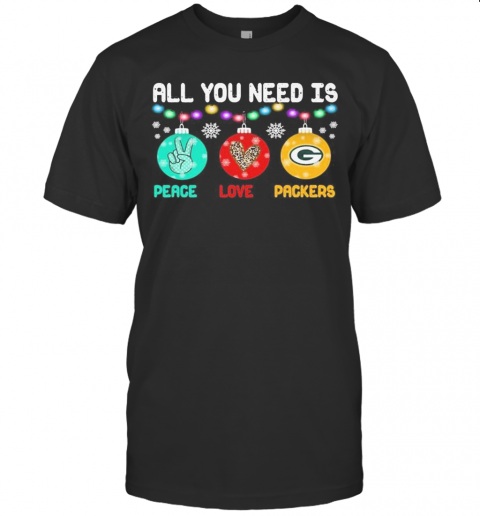 All You Need Is Holding Peace Love Green Bay Packers Christmas 2020 T-Shirt All You Need Is Holding Peace Love Green Bay Packers Christmas 2020 T-Shirt