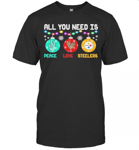 All You Need Is Holding Peace Love Pittsburgh Steelers Christmas 2020 T-Shirt All You Need Is Holding Peace Love Pittsburgh Steelers Christmas 2020 T-Shirt