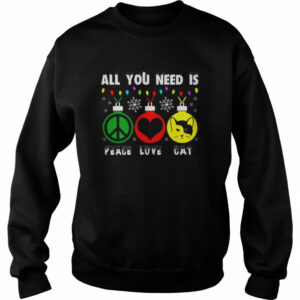 All You Need Is Peace Love Cat shirt