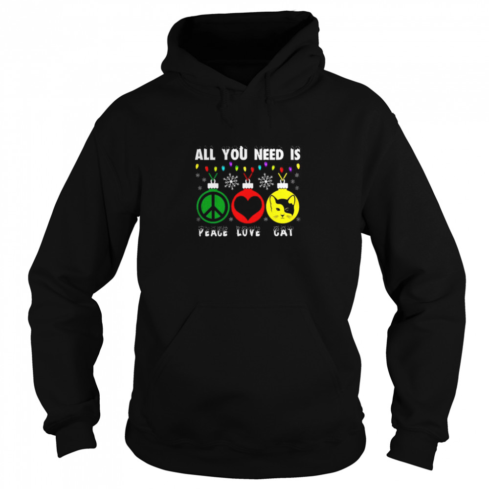 All You Need Is Peace Love Cat shirt All You Need Is Peace Love Cat shirt