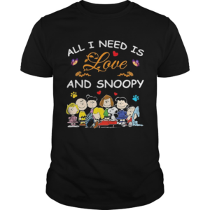 All i need is love and snoopy peanuts butterfly heart shirt