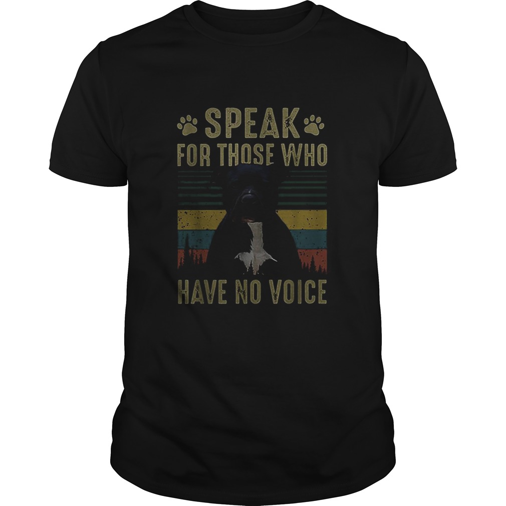 American Bully speak for those who have no voice vintage shirt American Bully speak for those who have no voice vintage shirt