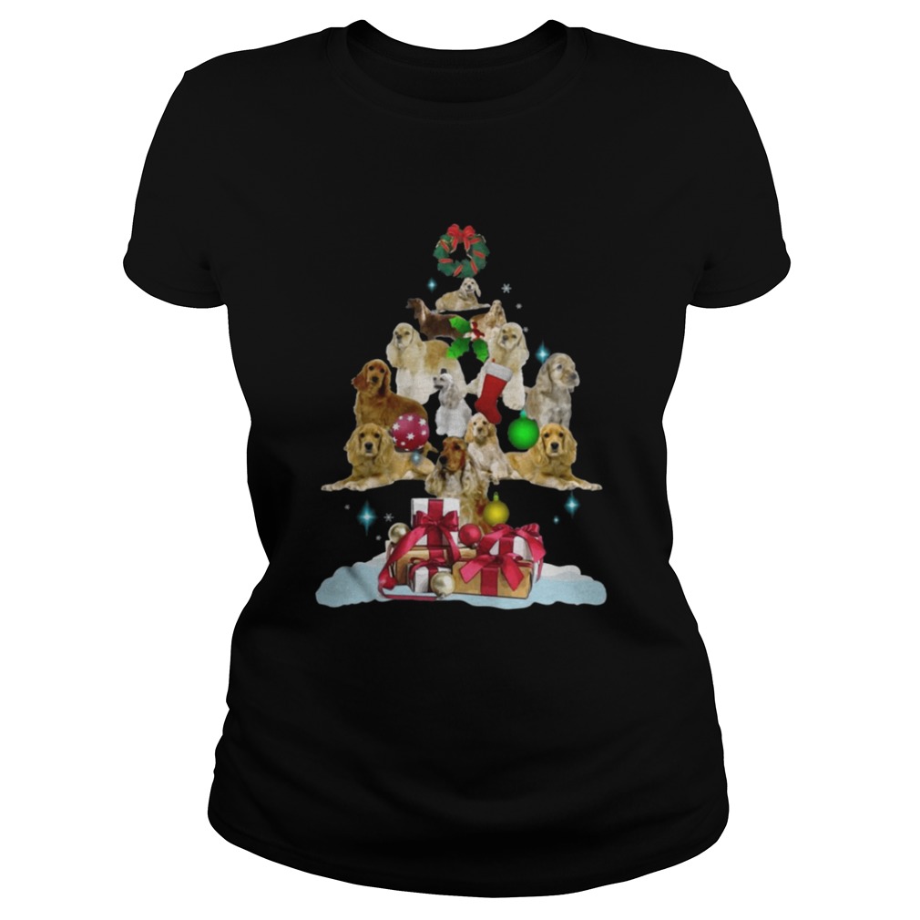 American Cocker Spaniel Christmas Tree Shirt American Cocker Spaniel Christmas Tree Shirt