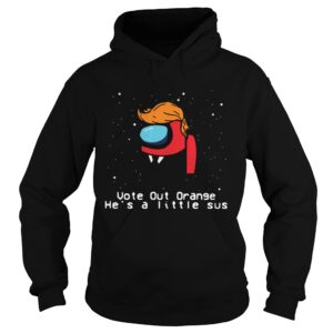 Among Us Trump Vote Out Orange Hes A Little Sus Christmas shirt