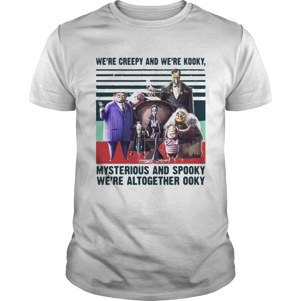 Andrew Were Creepy And Were Kooky Mysterious And Spooky Were Altogether Ooky Vintage Shirt Andrew Were Creepy And Were Kooky Mysterious And Spooky Were Altogether Ooky Vintage Shirt