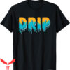 Aqua 5 T-Shirt Drip Dripping Blue Yellow Matching