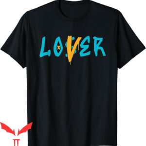 Aqua 5 T-Shirt Loser Lover Drip Retro Blue Yellow