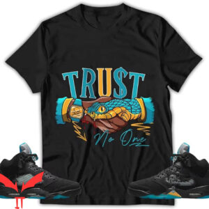 Aqua 5 T-Shirt Snake Trust No One Matching Trending