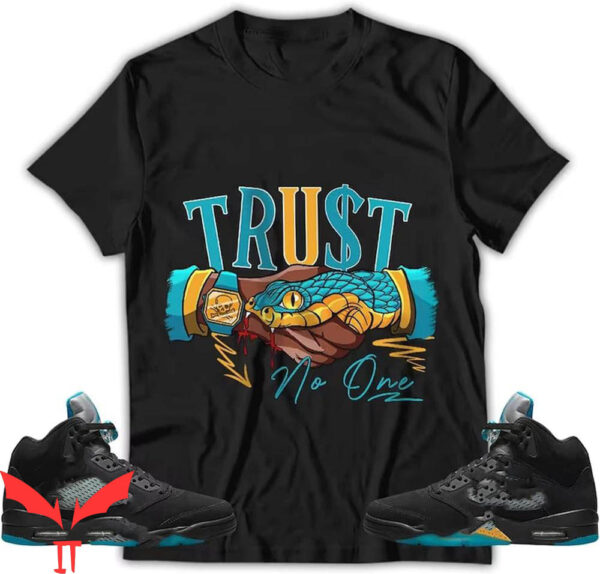 Aqua 5 T-Shirt Snake Trust No One Matching Trending