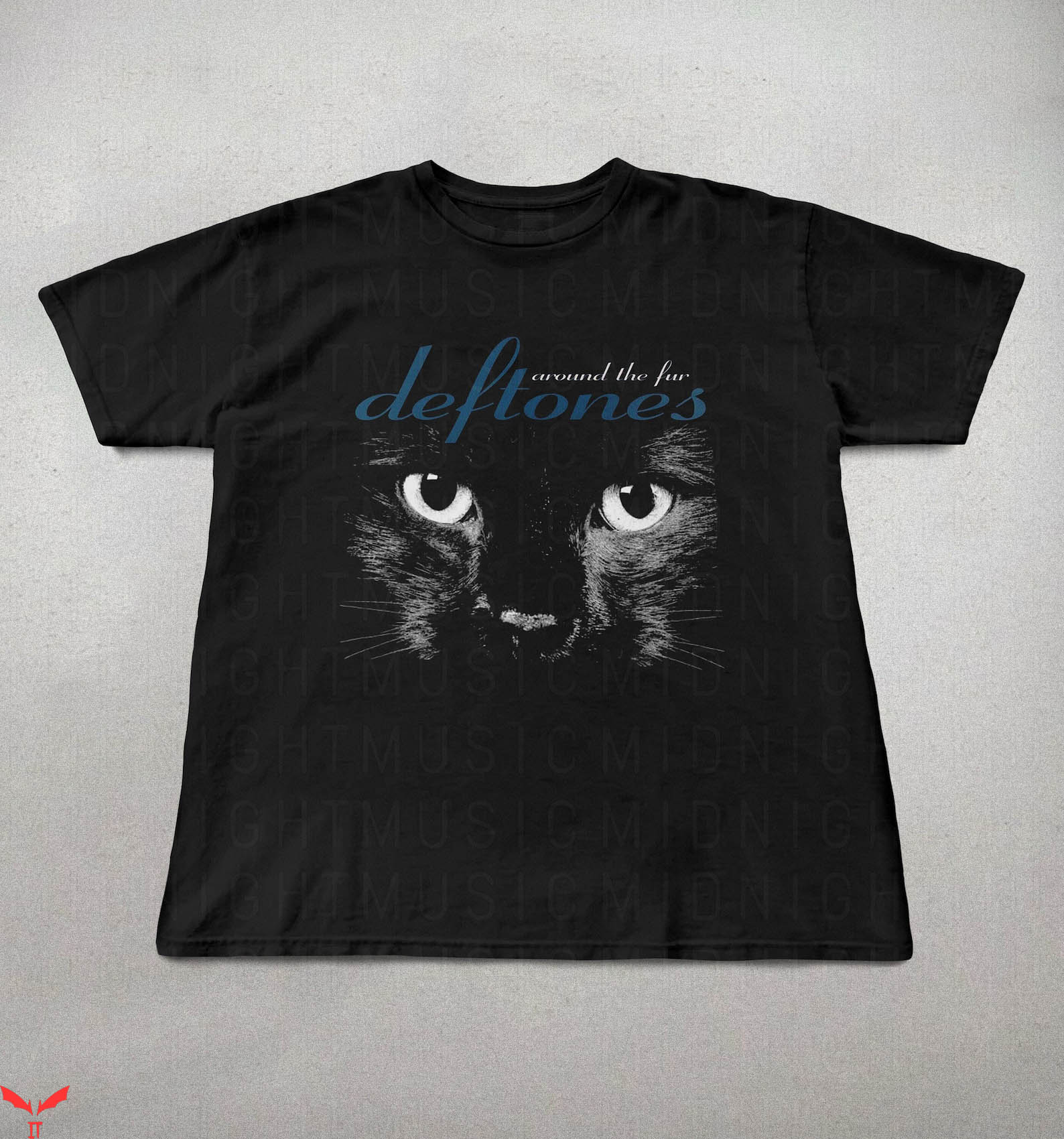 Around The Fur T-Shirt 90s NuMetal Deftones Cat TShirt Music Around The Fur T-Shirt 90s NuMetal Deftones Cat TShirt Music
