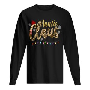 Auntie Claus Leopard Christmas shirt