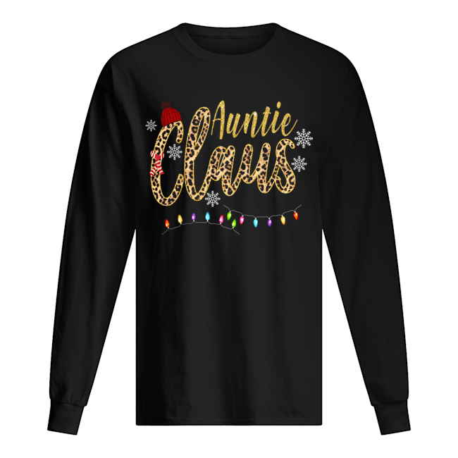 Auntie Claus Leopard Christmas shirt Auntie Claus Leopard Christmas shirt