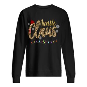 Auntie Claus Leopard Christmas shirt