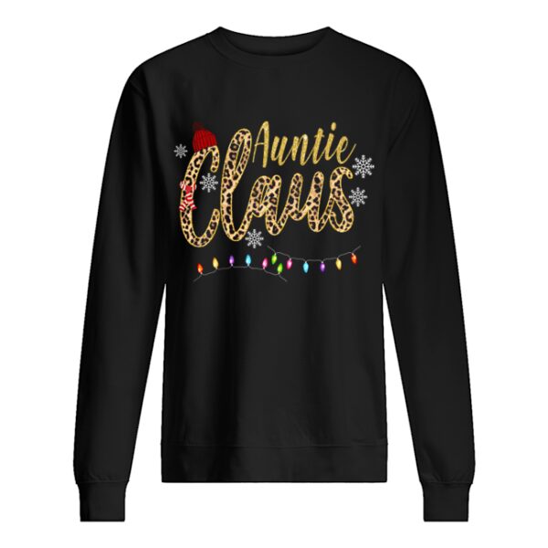 Auntie Claus Leopard Christmas shirt