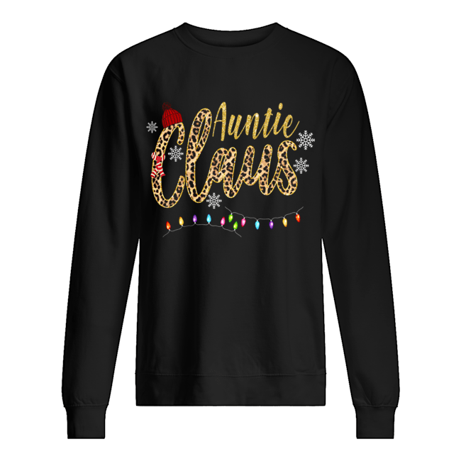 Auntie Claus Leopard Christmas shirt Auntie Claus Leopard Christmas shirt
