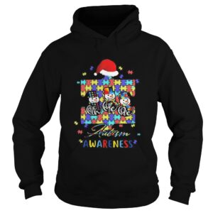 Autism awareness Faith Hope Love Snowman shirt
