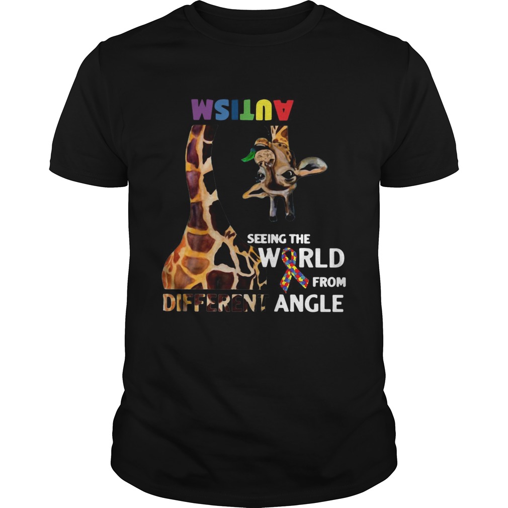 Autism seeing the world from different angle shirt Autism seeing the world from different angle shirt