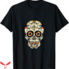 Aztec Western T-Shirt Colorful Mexican Skull Artsy Trending