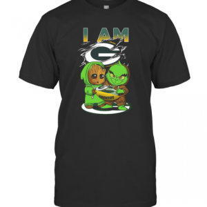 Baby Groot And Baby Grinch I AM Green Bay Packers T-Shirt