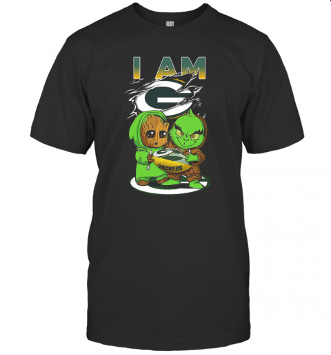 Baby Groot And Baby Grinch I AM Green Bay Packers T-Shirt Baby Groot And Baby Grinch I AM Green Bay Packers T-Shirt