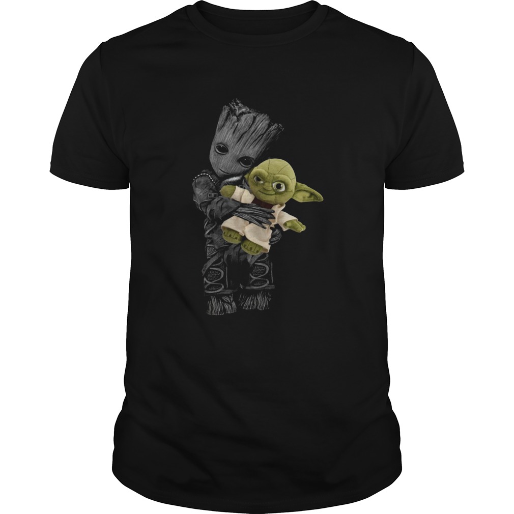 Baby Groot Hugging Baby Yoda shirt Baby Groot Hugging Baby Yoda shirt