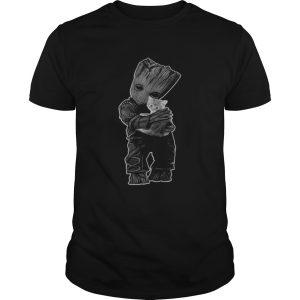 Baby Groot hug Cat shirt