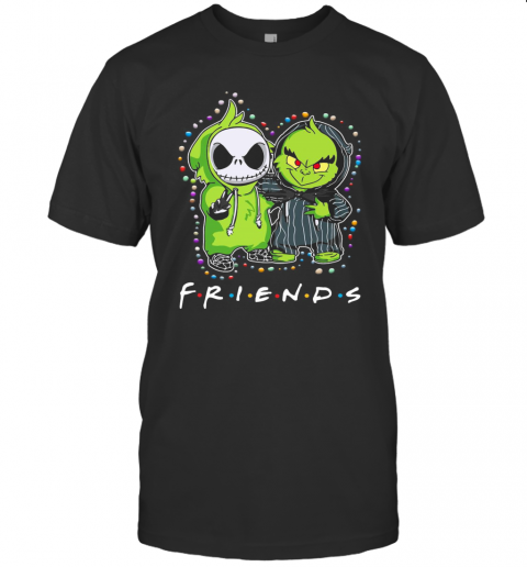 Baby Jack Skeleton And Baby Green Friends Light Christmas T-Shirt Baby Jack Skeleton And Baby Green Friends Light Christmas T-Shirt