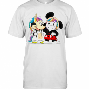 Baby Mickey Mouse And Baby Unicorn T-Shirt
