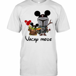Baby Yoda And The Mandalorian Mickey Vacay Mode T-Shirt