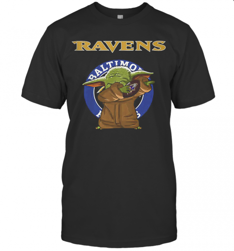 Baby Yoda Baltimore Ravens Logo Star Wars T-Shirt Baby Yoda Baltimore Ravens Logo Star Wars T-Shirt