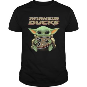 Baby Yoda Hug Anaheim Ducks shirt