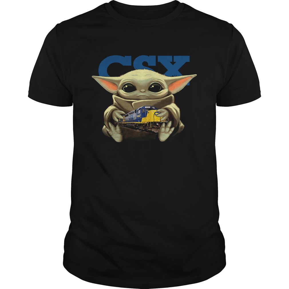Baby Yoda Hug CSX Corporation shirt Baby Yoda Hug CSX Corporation shirt