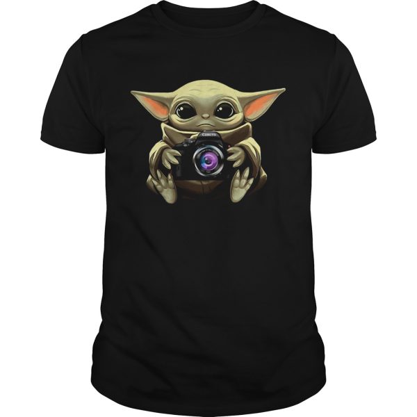 Baby Yoda Hug Camera shirt