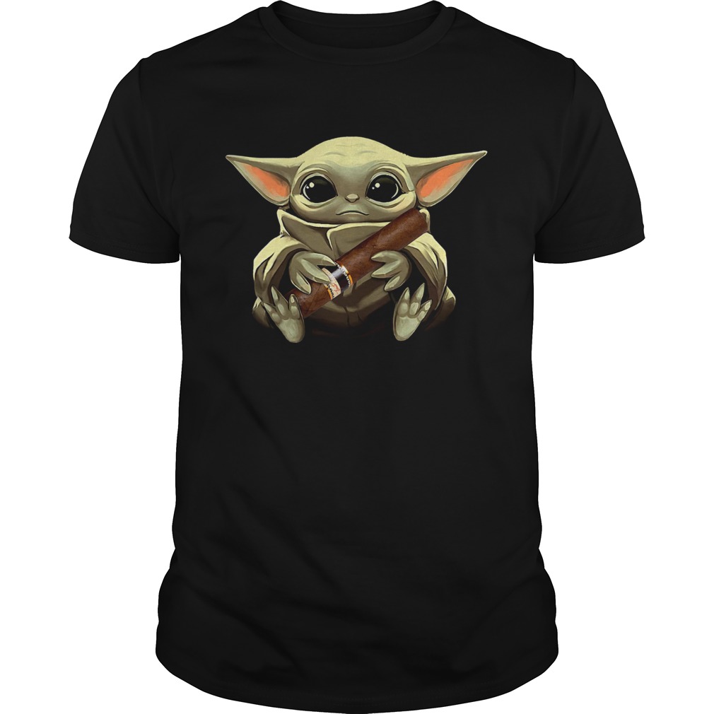 Baby Yoda Hug Cigar shirt Baby Yoda Hug Cigar shirt