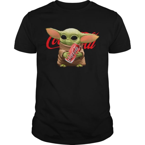 Baby Yoda Hug Coca Cola shirt