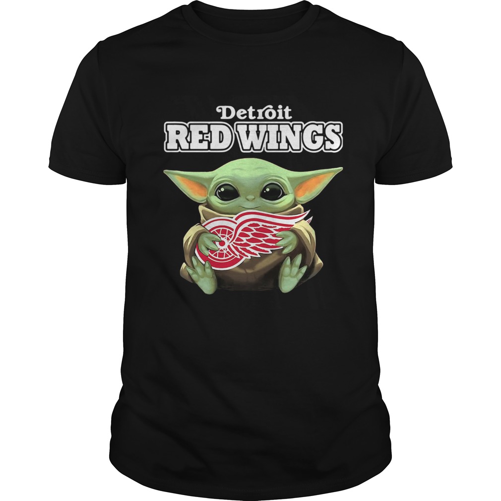 Baby Yoda Hug Detroit Red Wings shirt Baby Yoda Hug Detroit Red Wings shirt