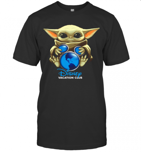 Baby Yoda Hug Disney Vacation Club T-Shirt Baby Yoda Hug Disney Vacation Club T-Shirt