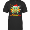 Baby Yoda Hug Dollar General Happy Hallothanksmas T-Shirt