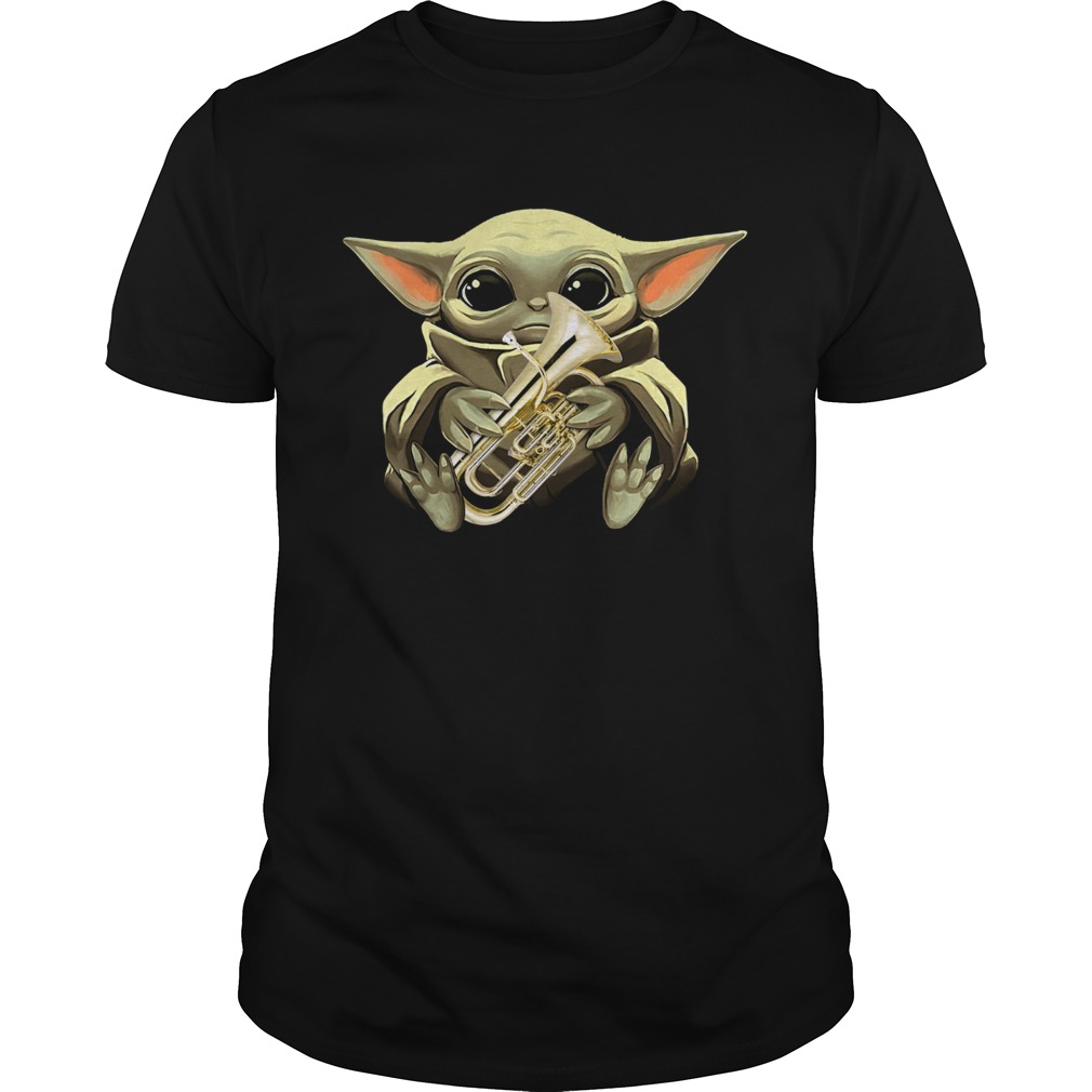 Baby Yoda Hug Euphonium shirt Baby Yoda Hug Euphonium shirt