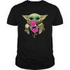 Baby Yoda Hug Flamingo shirt