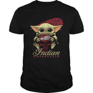 Baby Yoda Hug Indian Motorcycle shirt
