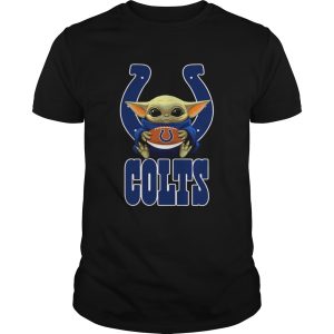 Baby Yoda Hug Indianapolis Colts shirt
