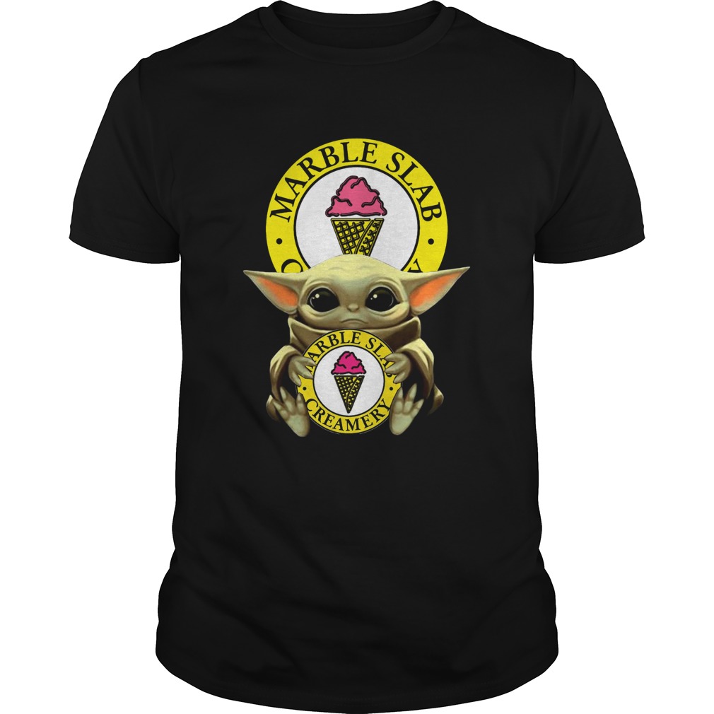 Baby Yoda Hug Marble Slab Creamery shirt Baby Yoda Hug Marble Slab Creamery shirt