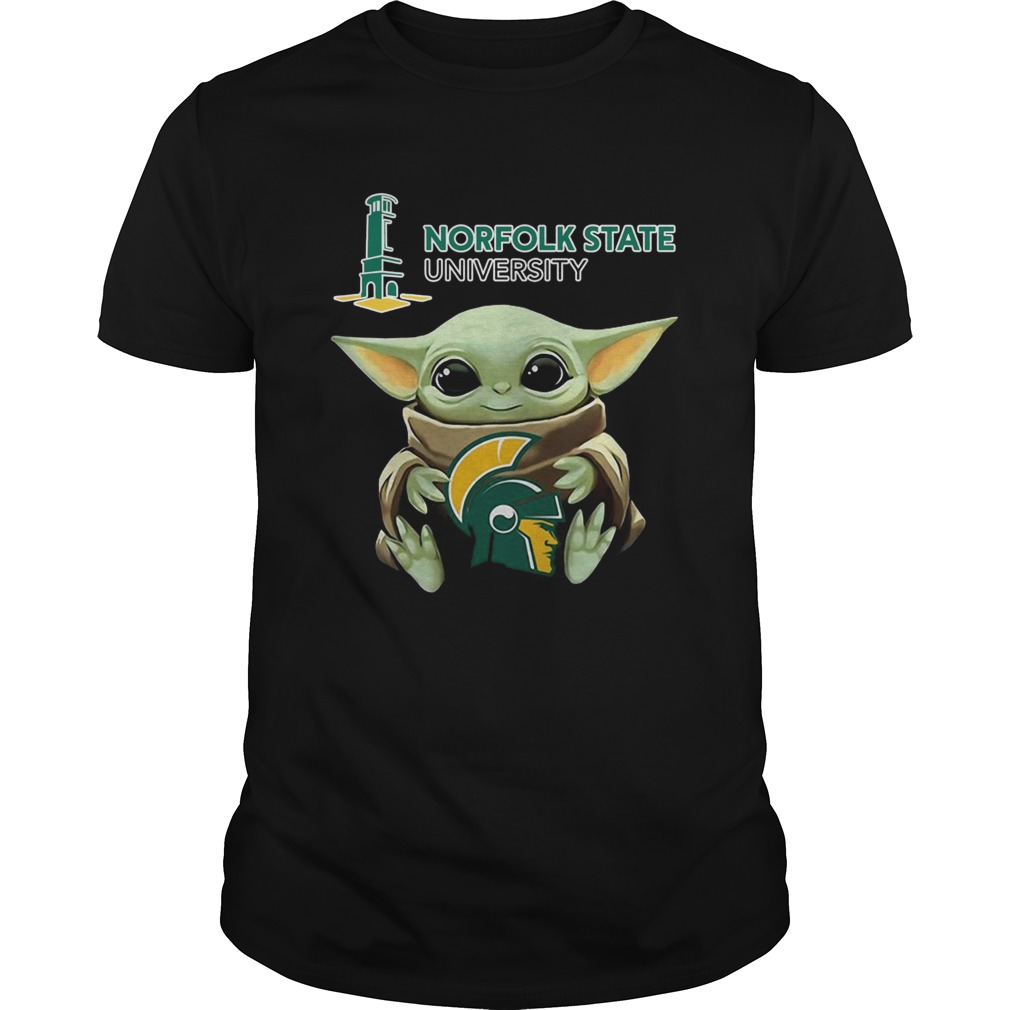 Baby Yoda Hug Norfolk State shirt Baby Yoda Hug Norfolk State shirt
