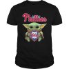 Baby Yoda Hug Philadelphia Phillies shirt
