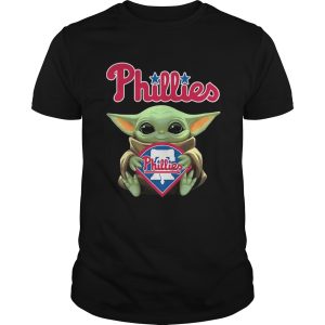 Baby Yoda Hug Philadelphia Phillies shirt