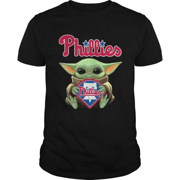 Baby Yoda Hug Philadelphia Phillies shirt